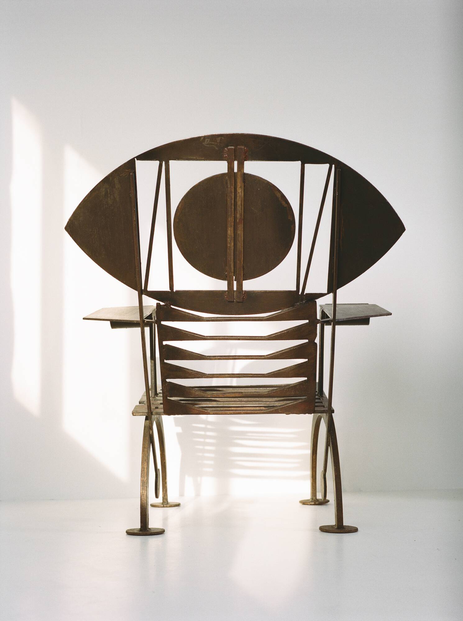 Sculptural steel armchair / Work by a Nigerian artist, circa 1960/70