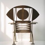 Sculptural steel armchair / Work by a Nigerian artist, circa 1960/70