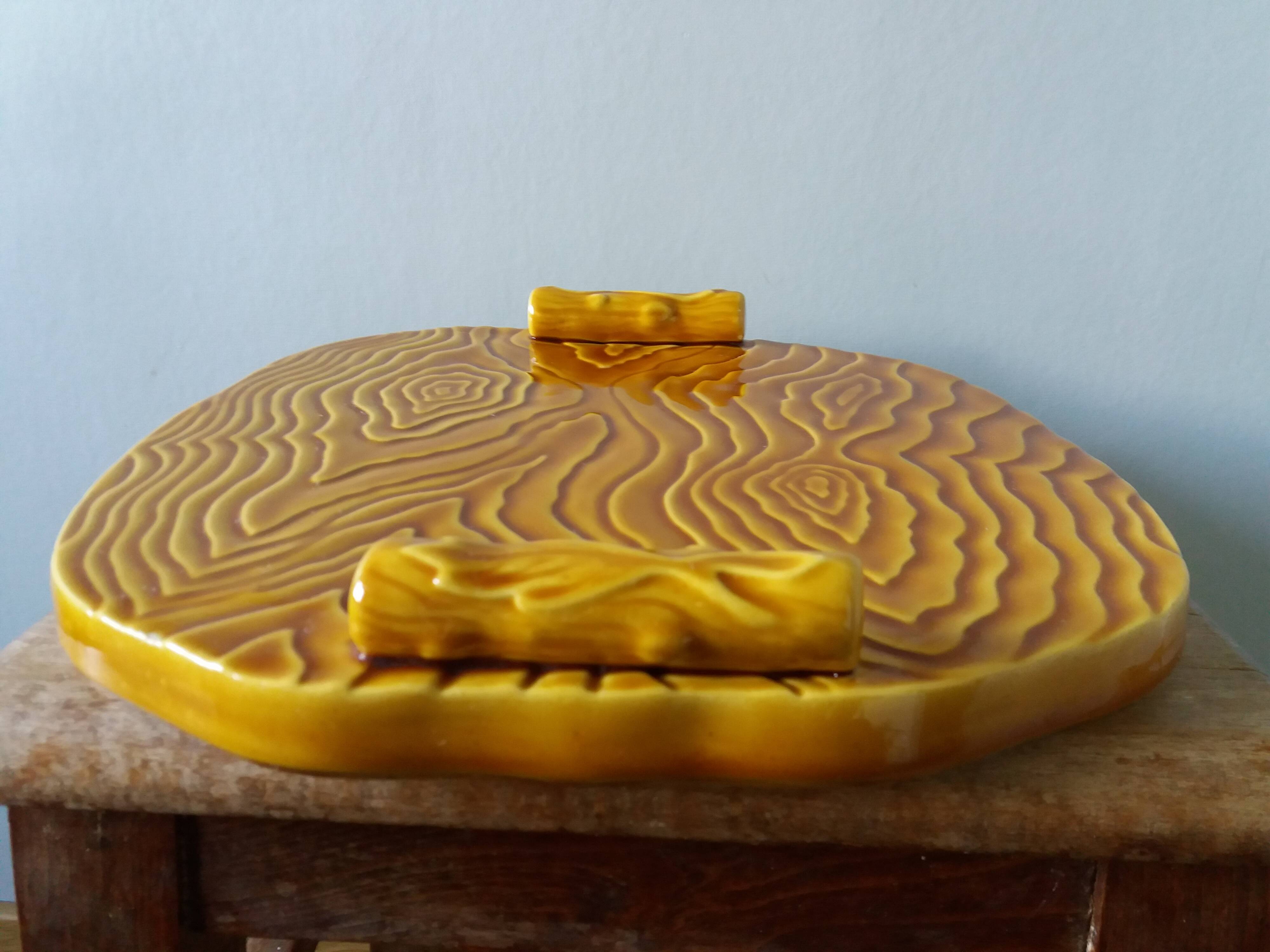 Noblaceram Limoges wood-effect slip cheese board