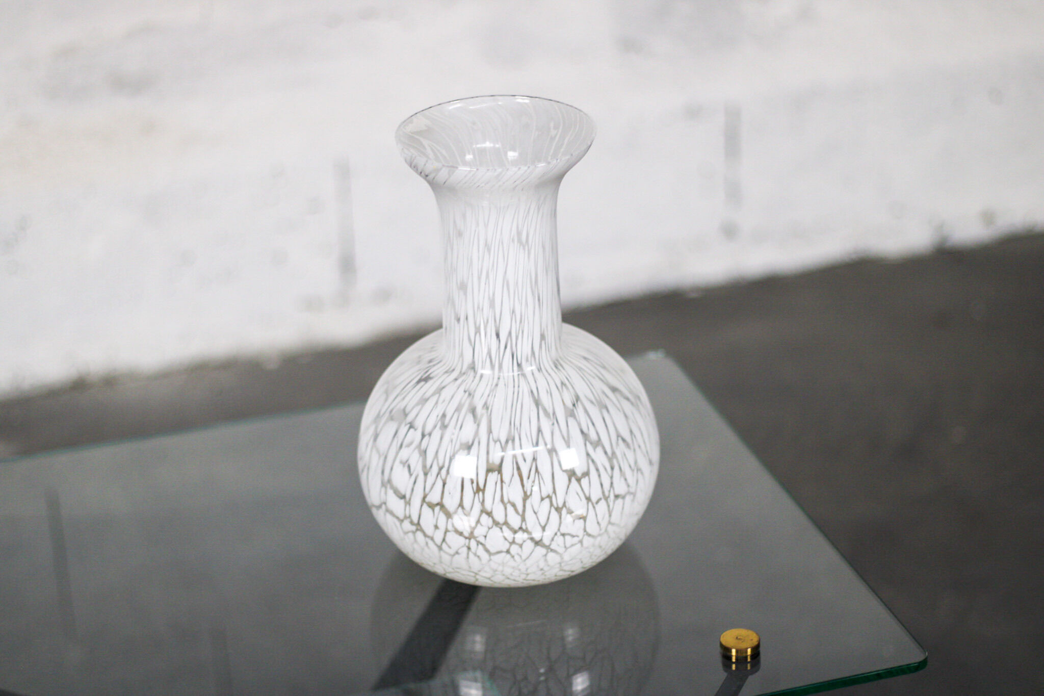 Harlequin Murano glass vase