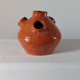 Vintage mid-century organic terracotta ceramic vase.