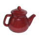 Red vintage teapot