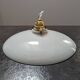 Old hanging lampshade lamp in white opaline Art Deco 1930