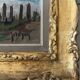 HSP painting, early 20th century, "Camargue Landscape" signed Jordyan + frame
