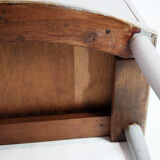 Commode gustavienne avec deux tiroirs en gris peints à partir de l’année 1890