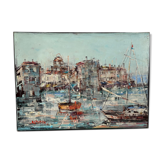 Table oil Port de Saint Tropez