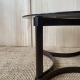 Glass & wood coffee table - Ingmar Relling