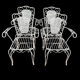 4 fauteuils Provençaux en fer forgé 60’s
