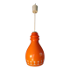 Suspension 1970 en verre orange