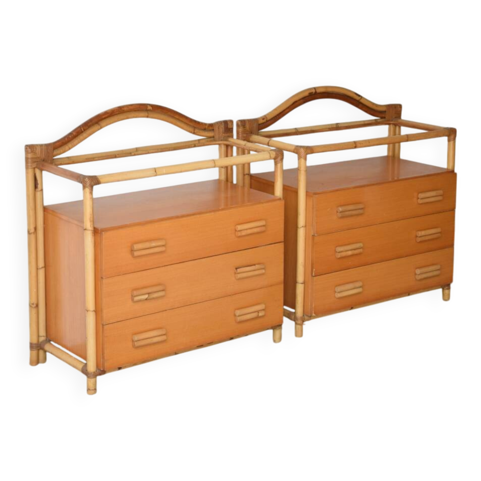 Bamboo chest of drawers