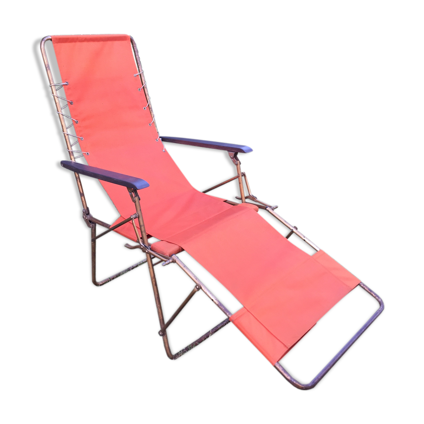 Vintage camping long chair