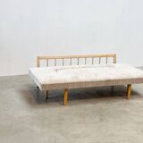 1970's German wooden sofa / daybed