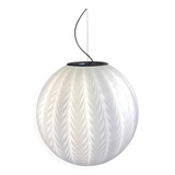 Contemporary Milky-White “Spider” Sphere Table Lamp in Murano Glass