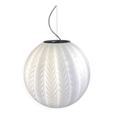 Contemporary Milky-White “Spider” Sphere Table Lamp in Murano Glass