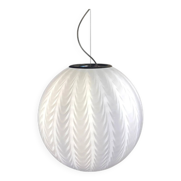 Contemporary Milky-White “Spider” Sphere Table Lamp in Murano Glass