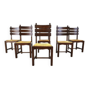 chaises de salle à manger - brutalistes