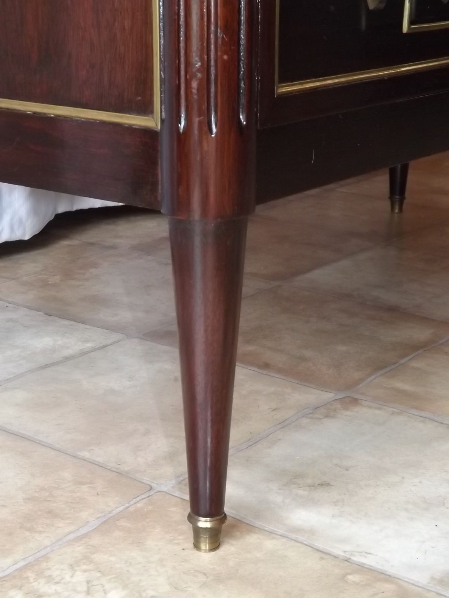 Chest of drawers mahogany Louis XVI 1970