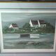 Lithograph by Georges Laporte, signed and numbered, landscape of Brittany.