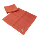Lot de 4 serviettes de table roses brodées