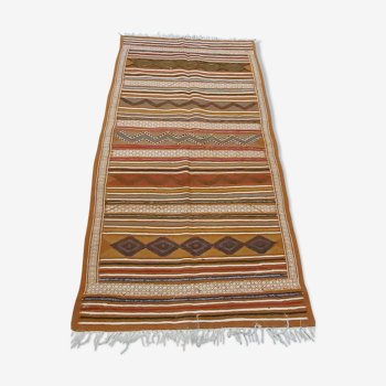 Tapis kilim berbère traditionnel multicolore 100x200cm