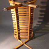 Vintage rattan and bamboo coffee table.