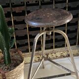 Old industrial workshop stool