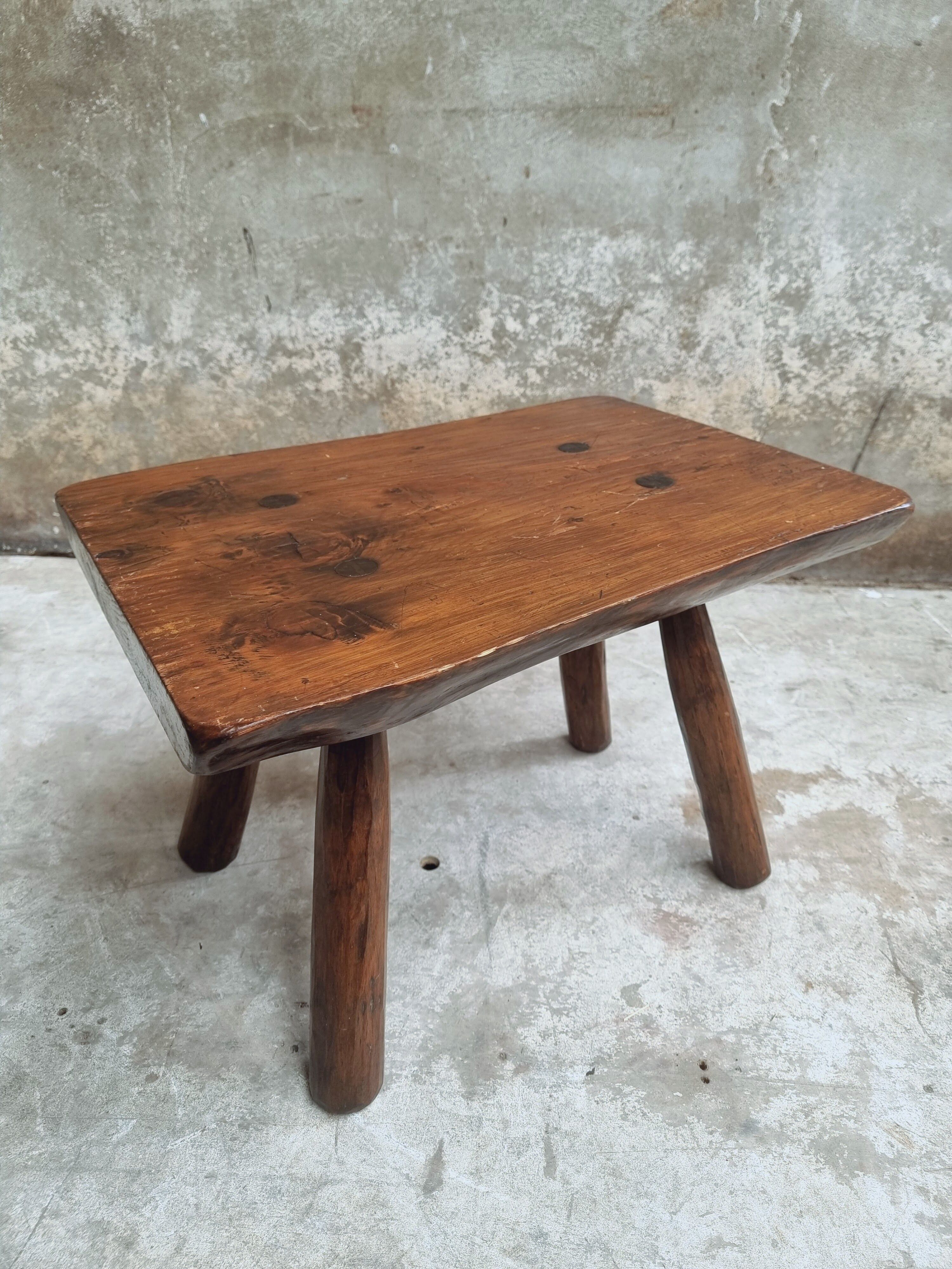 Vintage coffee table brutalist design Paris