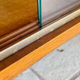 Storage unit/Library with sliding glass doors 1960s