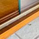 Storage unit/Library with sliding glass doors 1960s