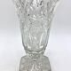 Midcentury Crystal Vase, Poland, 1960