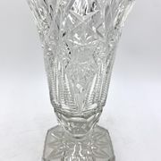 Midcentury Crystal Vase, Poland, 1960