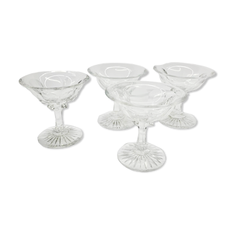 Set de 4 coupes à champagne, années 1940