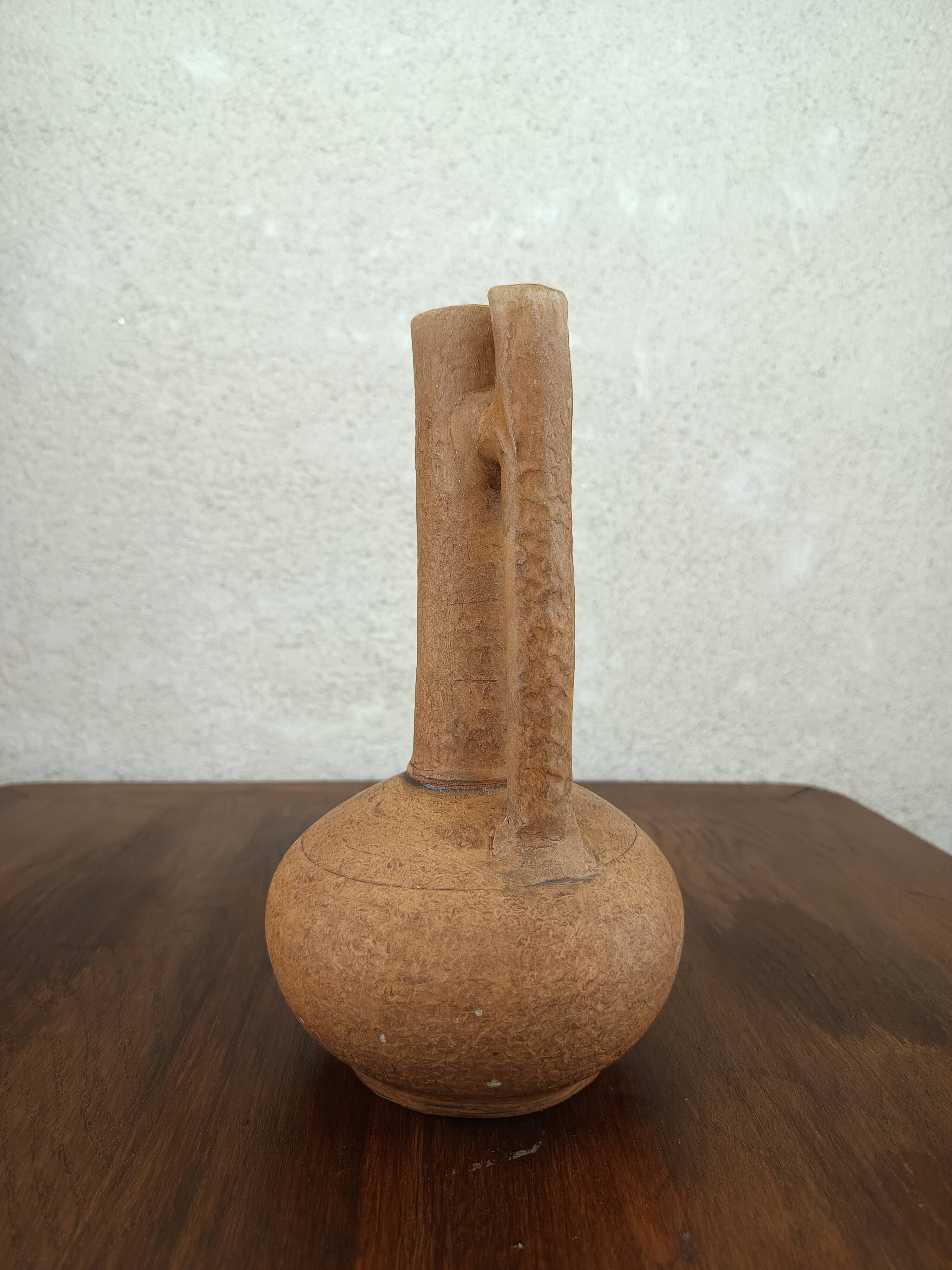 Stoneware jug-shaped vase