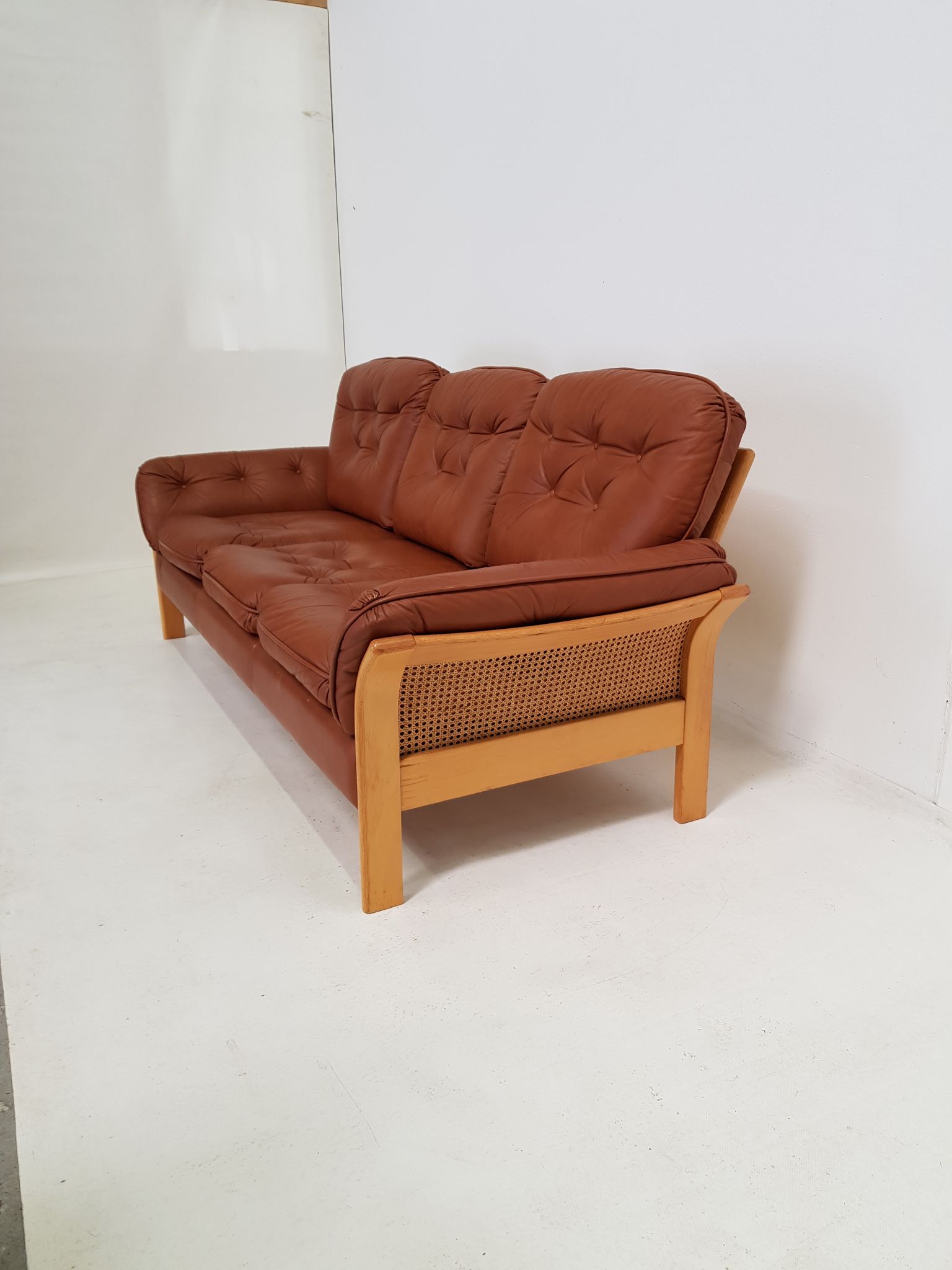 Sofa edited by Ulferts Sweden Wooden Structure, canna 1960s