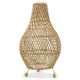 Lampe de table en rotin naturel