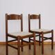 Pair of mulched bistro chairs