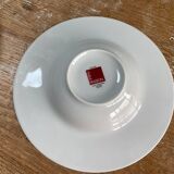 4 porcelain soup plates Table passion collection Noir Astral