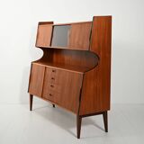 1950s teak sideboard with display cabinet