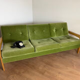 Vintage 3-seater convertible sofa – Eugen Schmidt / Soloform style