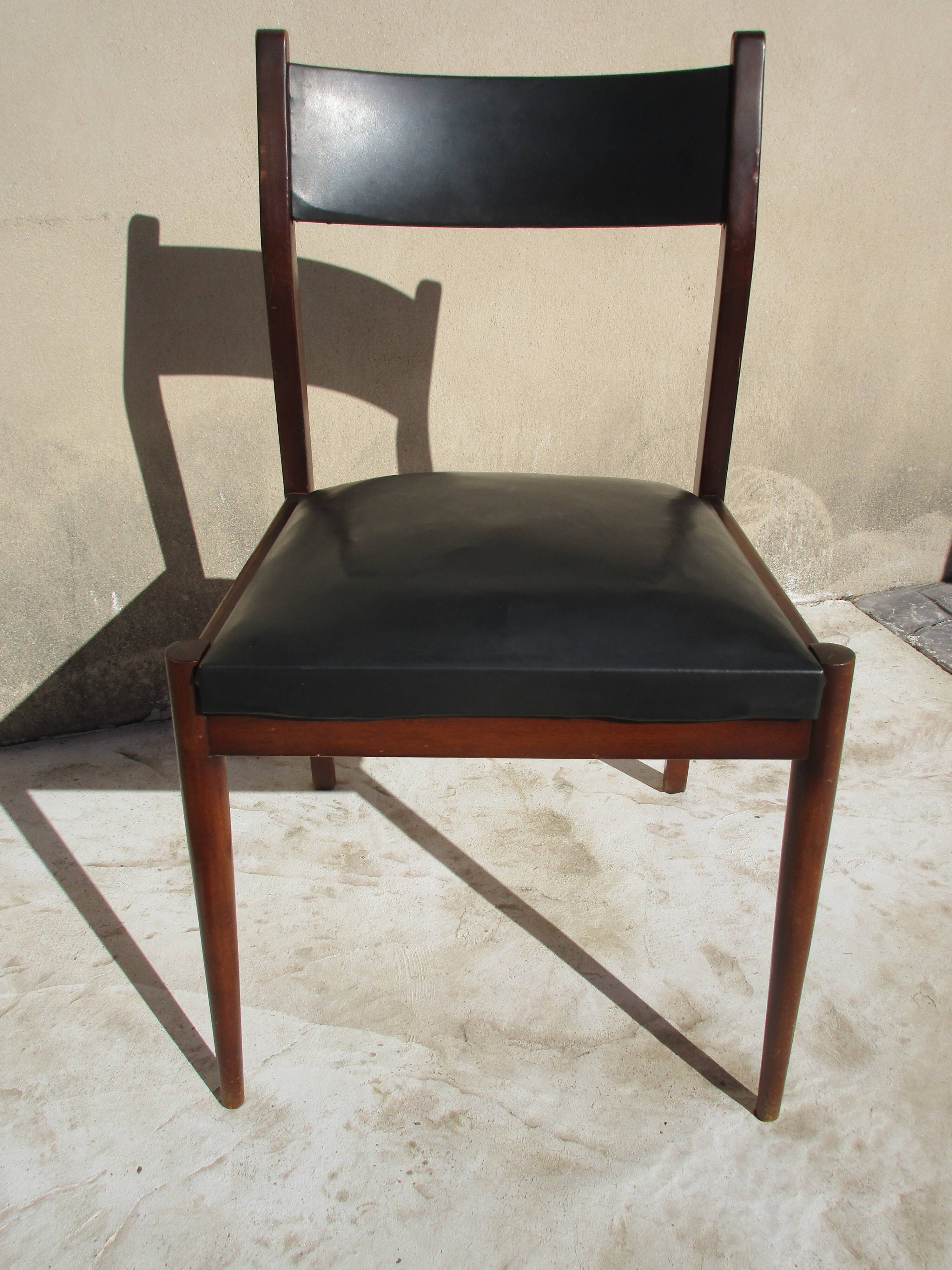 Lot of 6 chairs, 50s