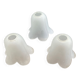 3 tulipes 5 pétales verre satiné anciennes