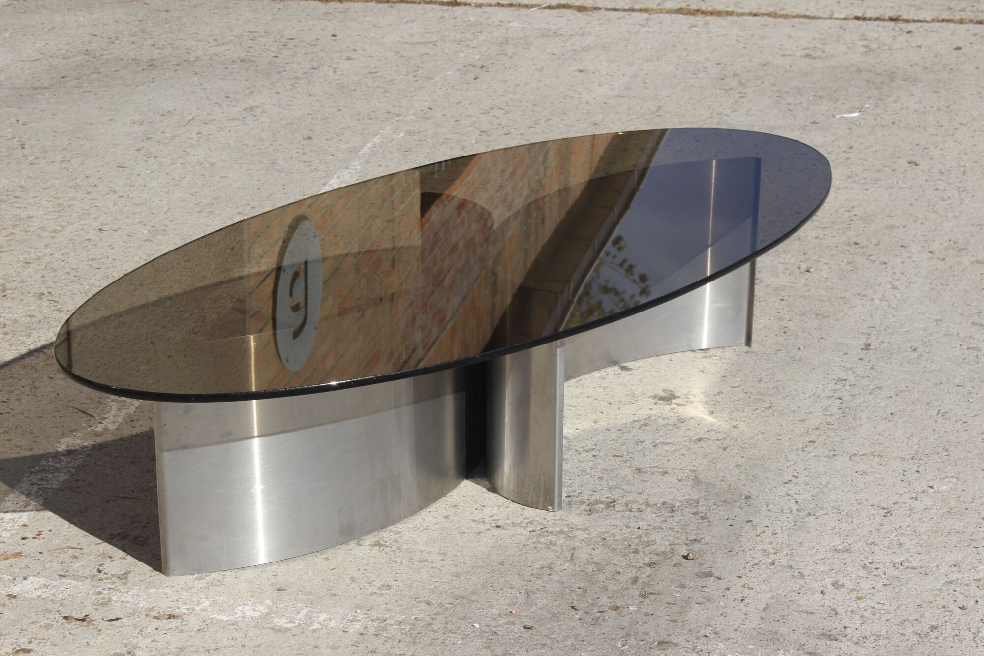 Steel coffee table , 1970s