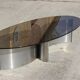 Steel coffee table , 1970s