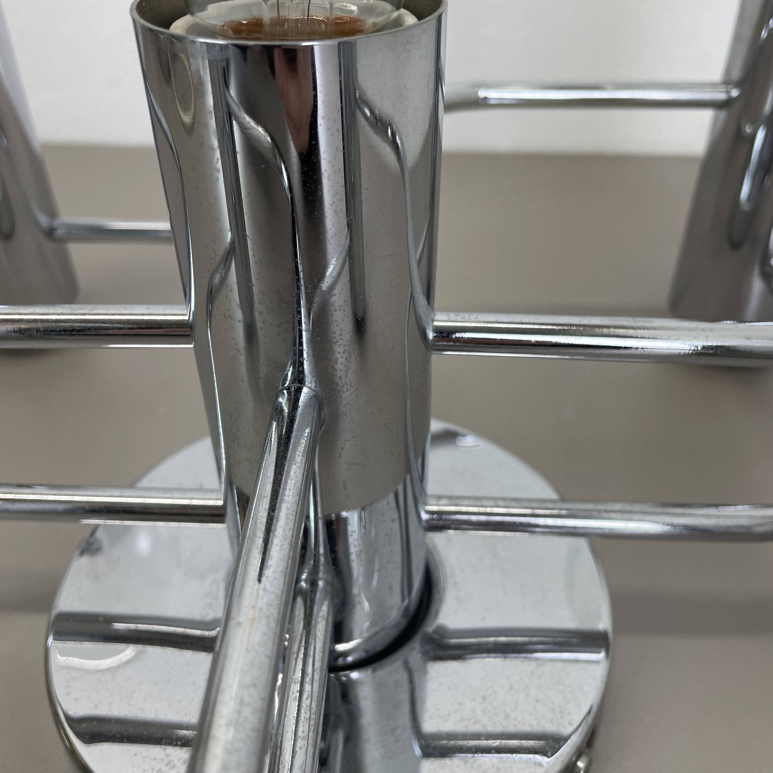 Beautiful 5-light sciolari ceiling light sconces by leola leuchten germany 1970s