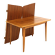 Scandinavian teak coffee/dining table, Sweden, 1950s