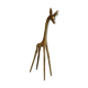 Girafe en laiton doré
