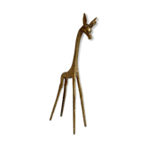 Girafe en laiton doré