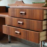 Dressing table - round mirror - 60s