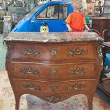 Louis XV style curved chest of drawers
