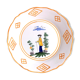 Plate in Nevers earthenware